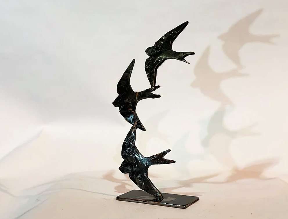 Three Birds Sculpture