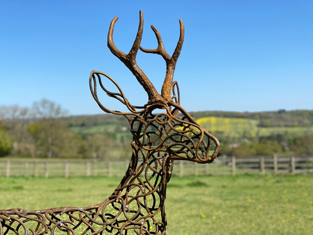 Face Of Stag Sculpture