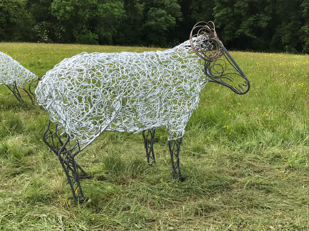 Ram & Sheep Sculpture - Flock