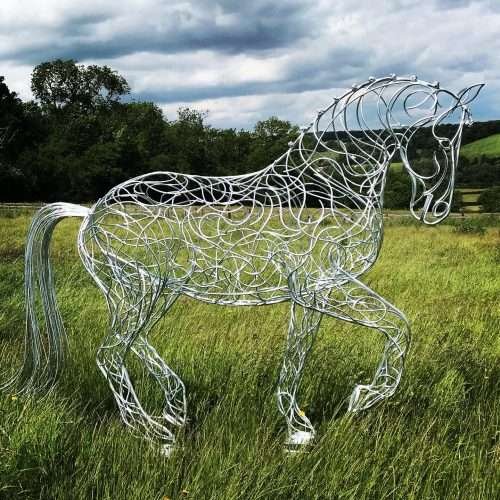 Horse Walking Sculpture