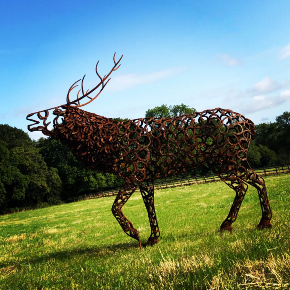 Bellowing Stag Sculpture