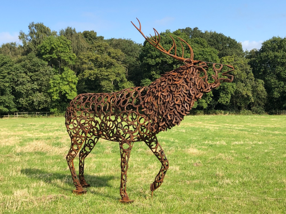 Bellowing Stag Sculpture