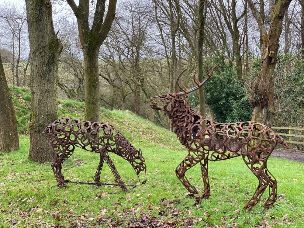 Collection Of Stag and Doe Sculptures