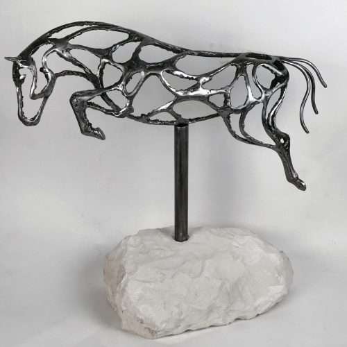 Abstract Jumping Horse Design