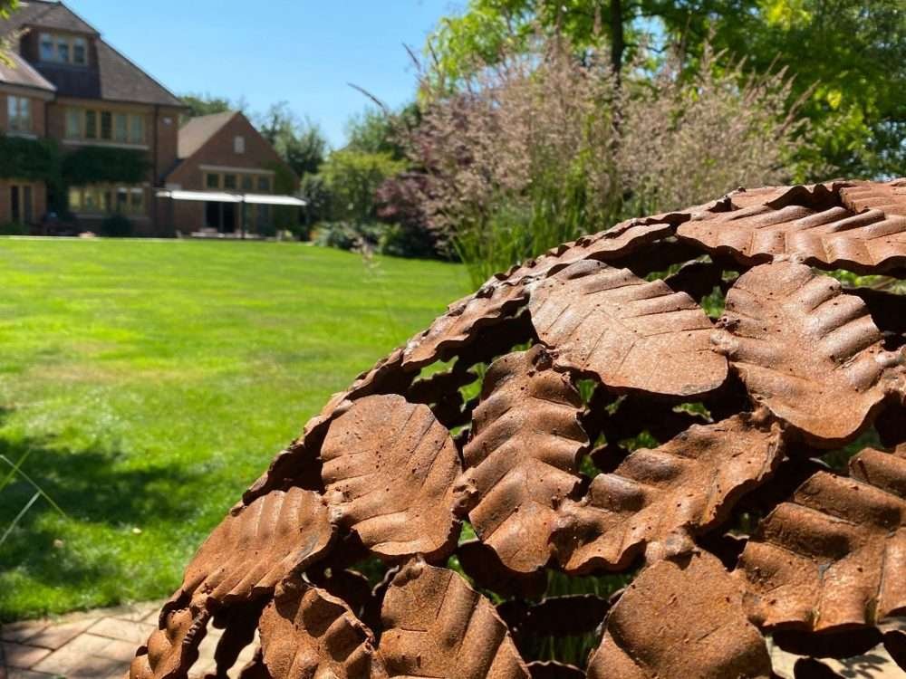 Details Of Beech Leaf Sphere Sculpture