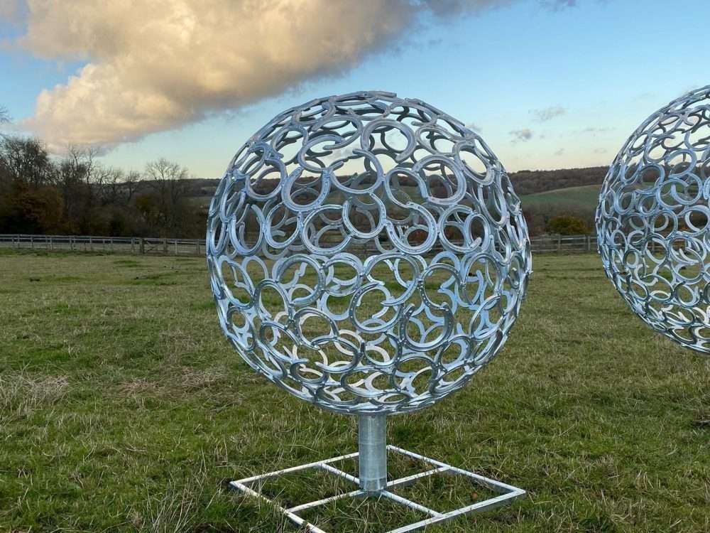 Small Horseshoe Sphere Sculpture