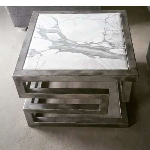 Lien Croix Side Table Marble