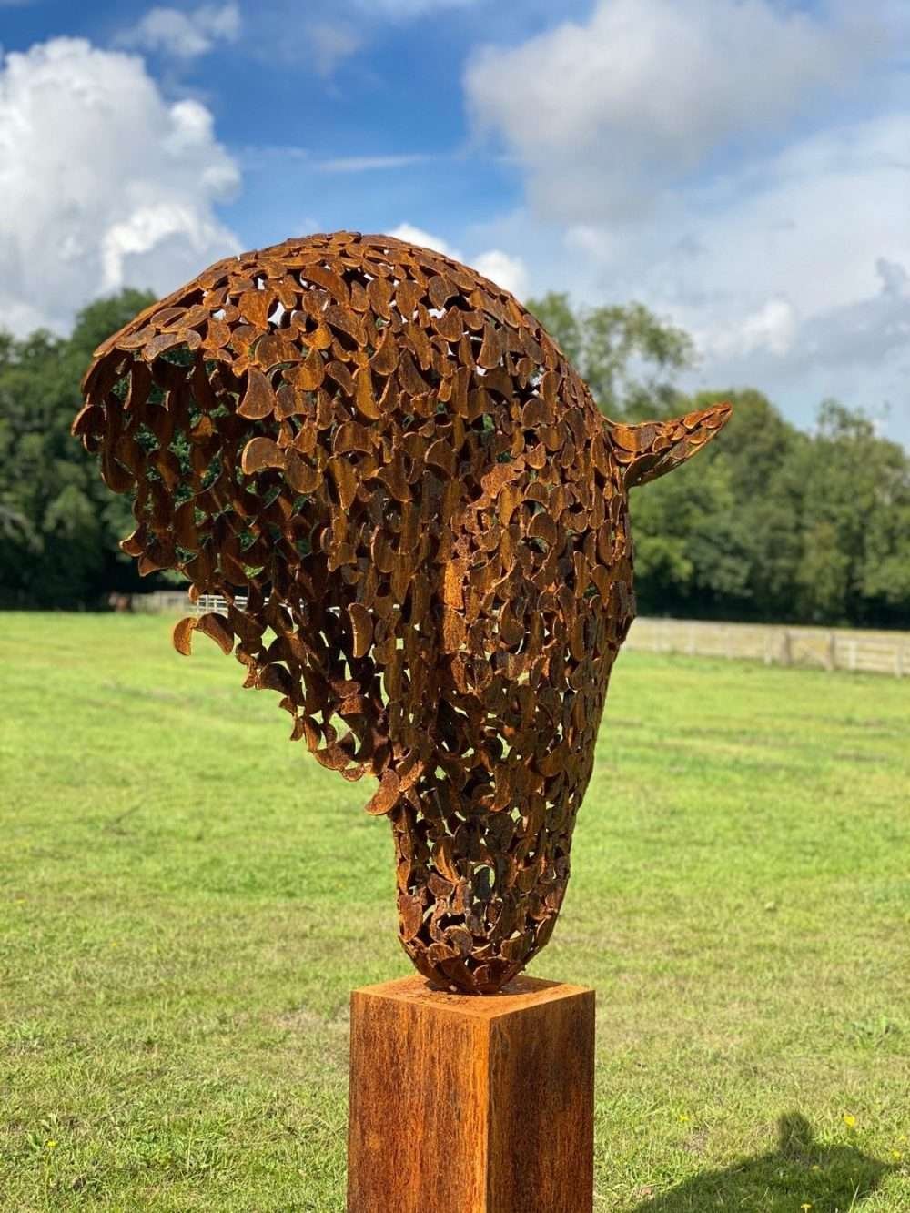 Rustic Horse Head Sculpture