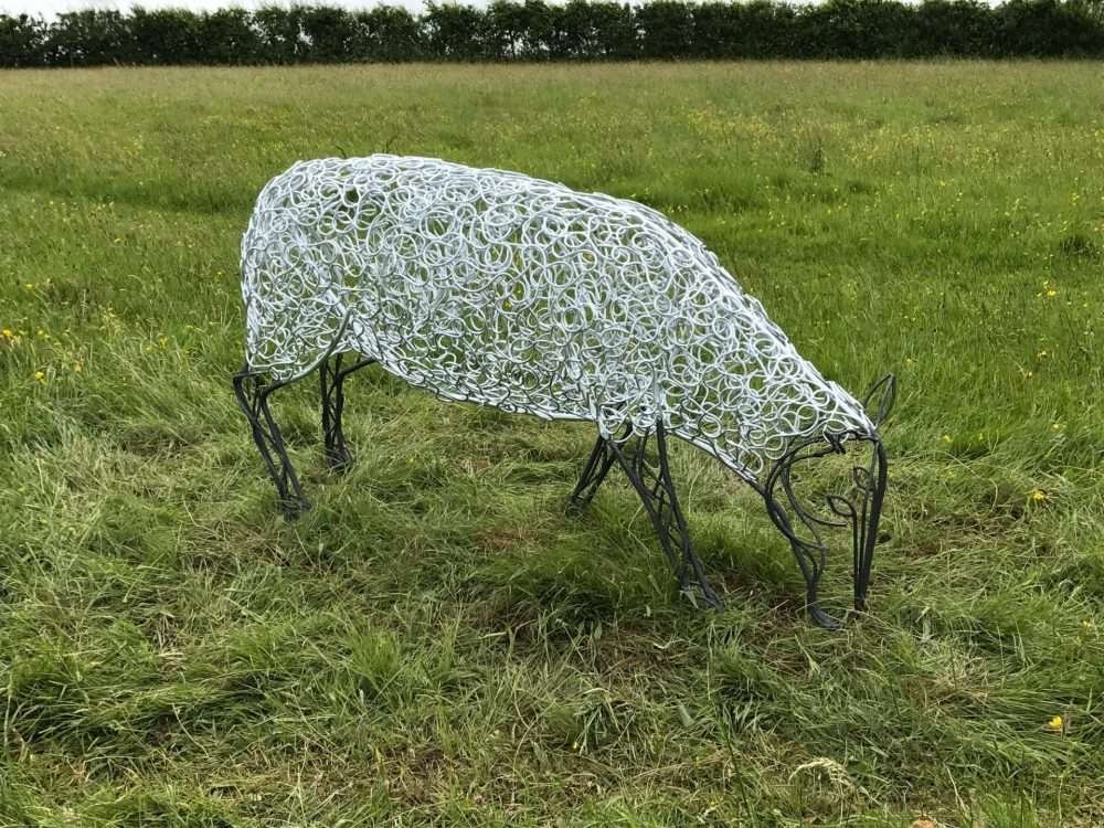 Sheep Sculpture Grazing