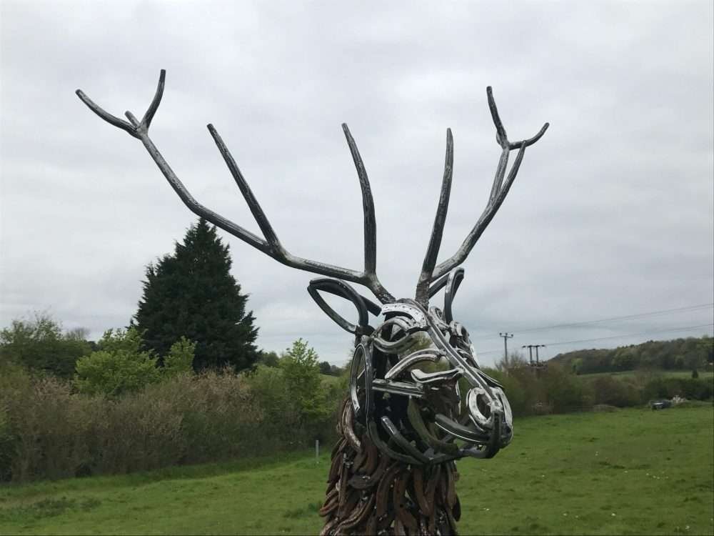 Head Of Strutting Stag Sculpture