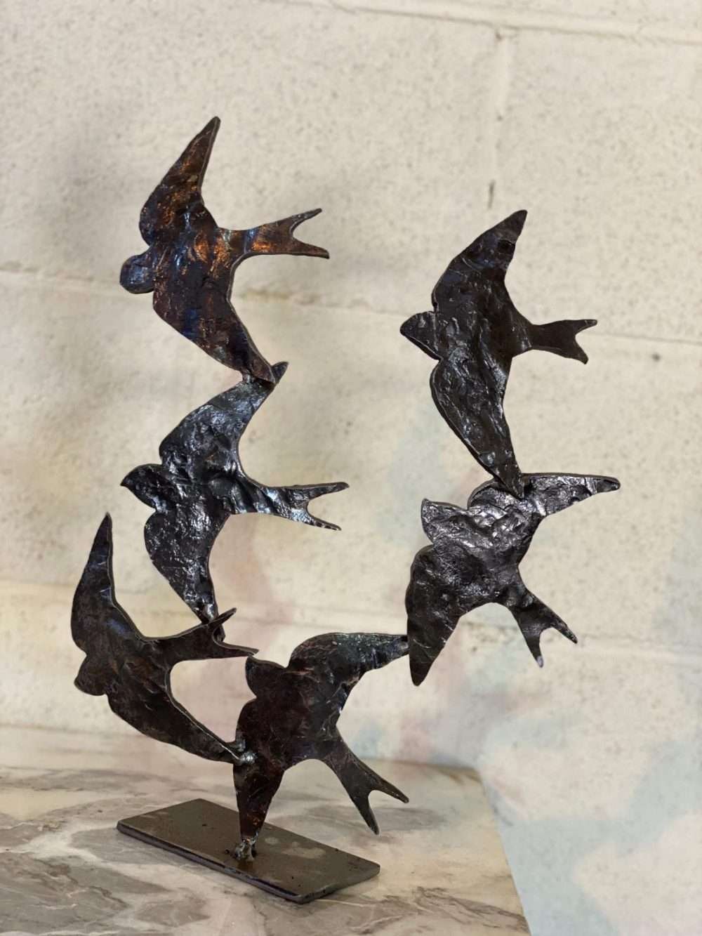 Swifts in Flight Sculpture