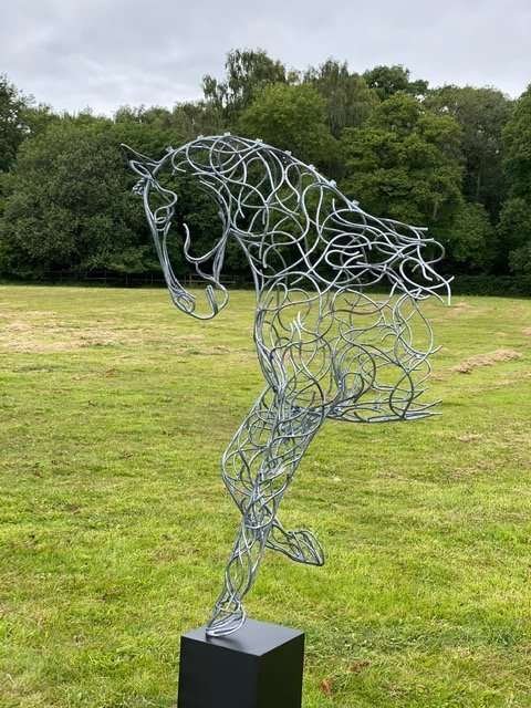 Half Horse sculpture