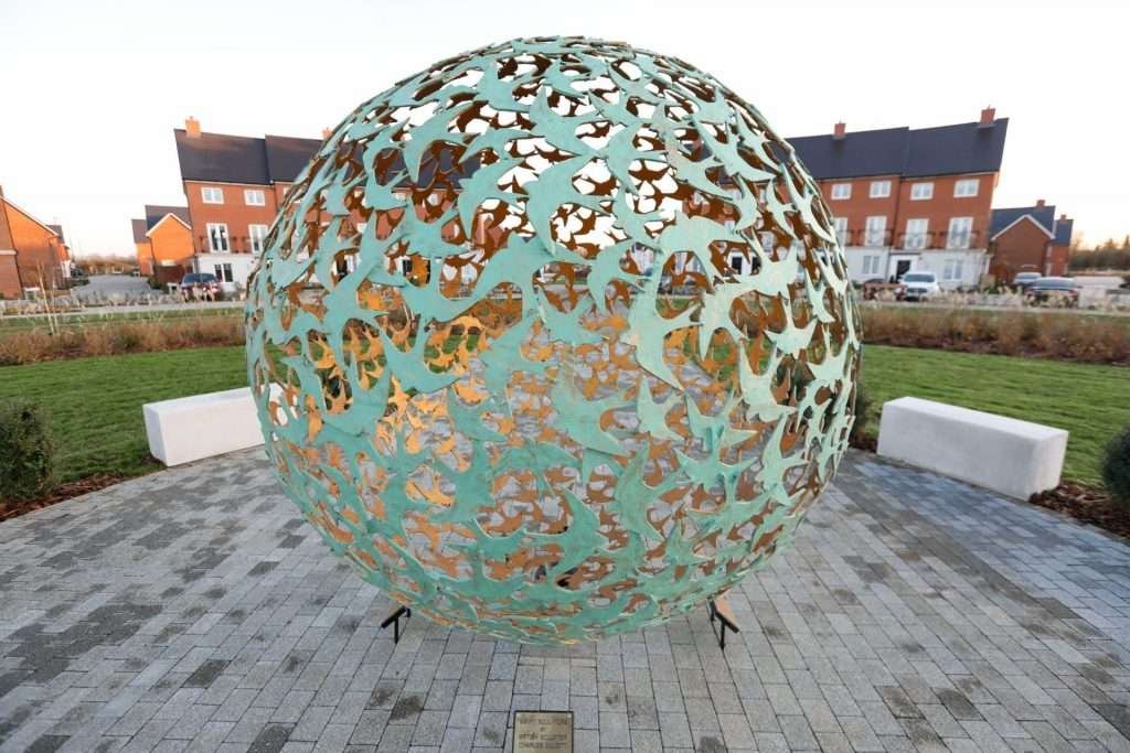 Image of a sphere sculpture