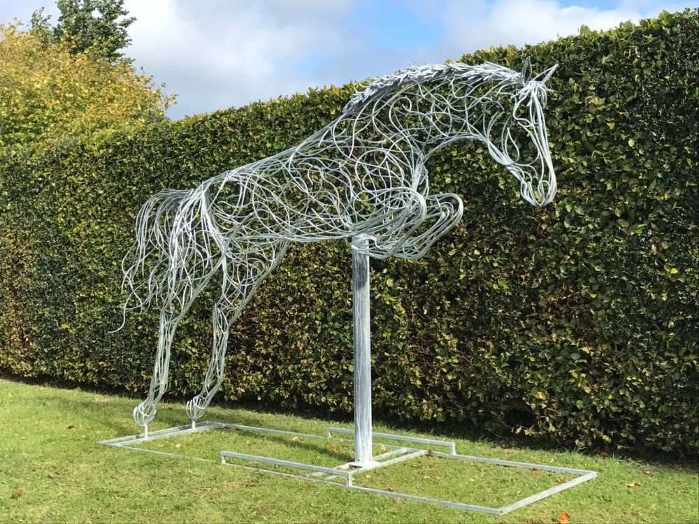 Jumping Horse Sculpture Design