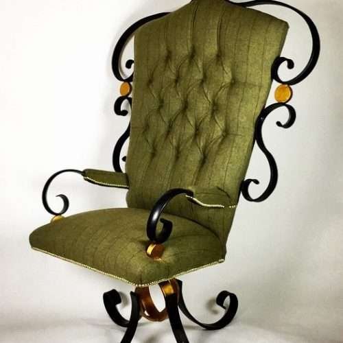 Black And Gold Chair