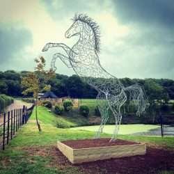 Standing Horse Sculpture