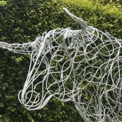 Bull Sculpture With Horns