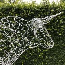 Horns of Large Silver Bull
