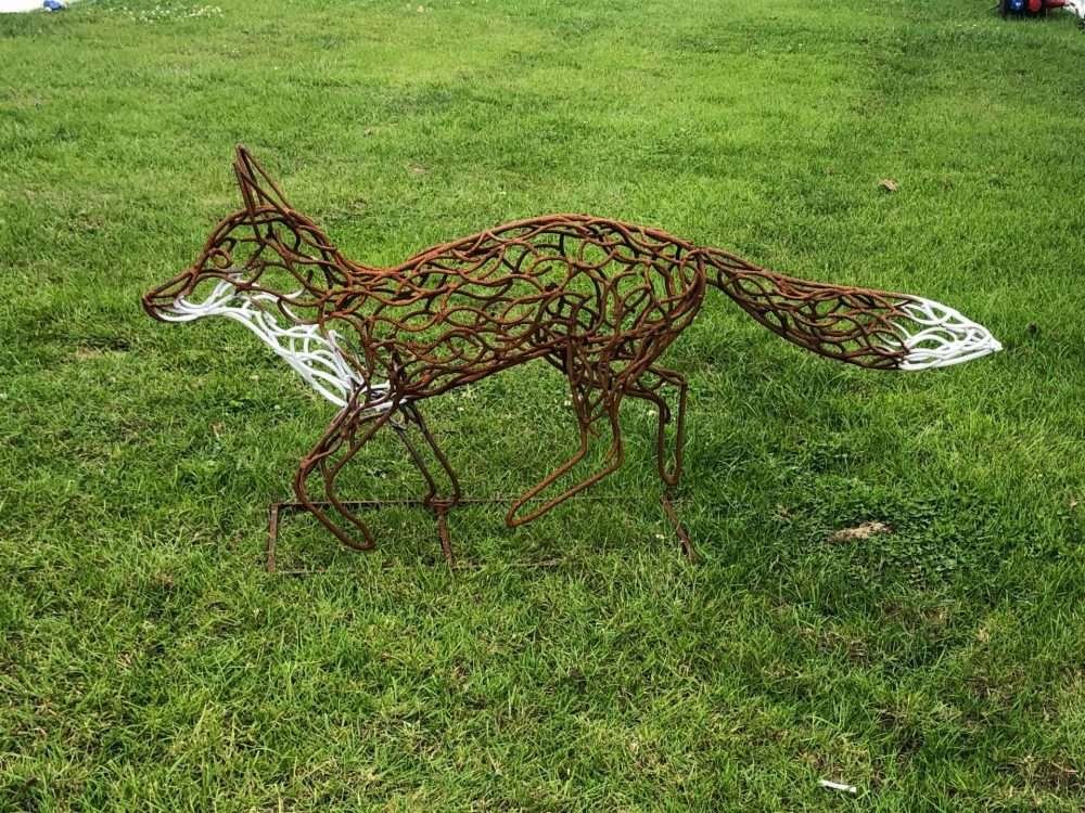 Fox Walking Sculpture