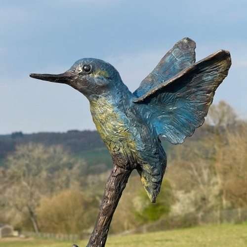 Kingfisher statue