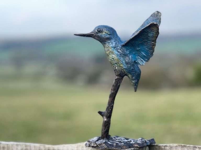 full kingfisher statue