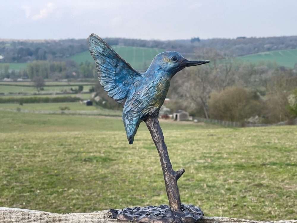 Side View of Kingfisher Sculpture 2021