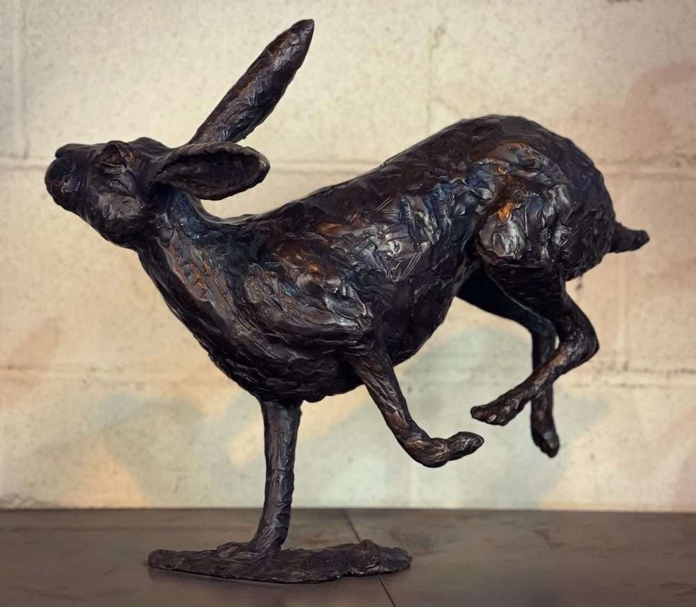 Running Hare 2020 Bronze Sculpture