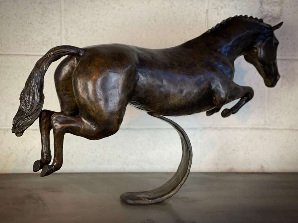 Racing Horse Sculptor back angle