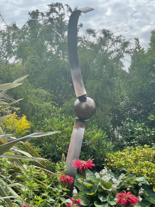 Image of a sculpture in a garden