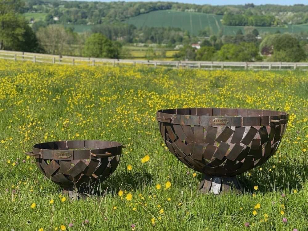 two fire pits