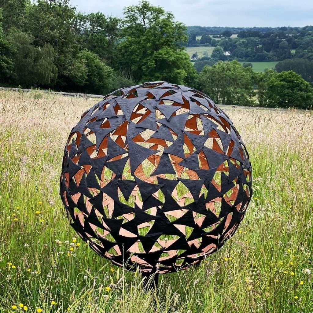 Sphere Sculpture In The Garden