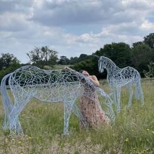 dressage horse sculptures