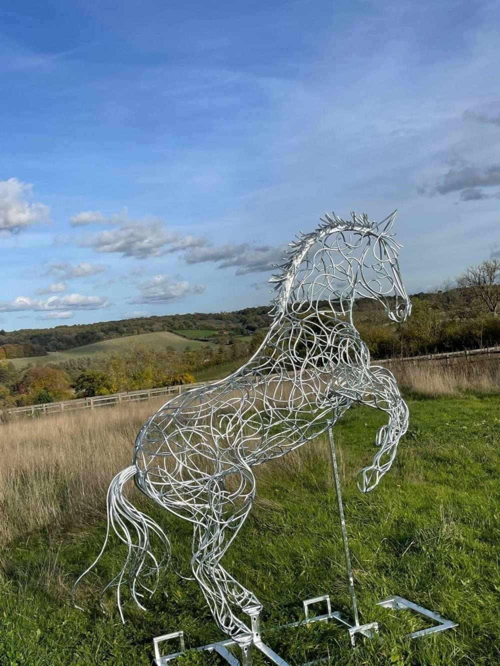 Rearing Horse Sculpture Full