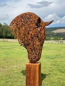 Horse Head Sculpture 